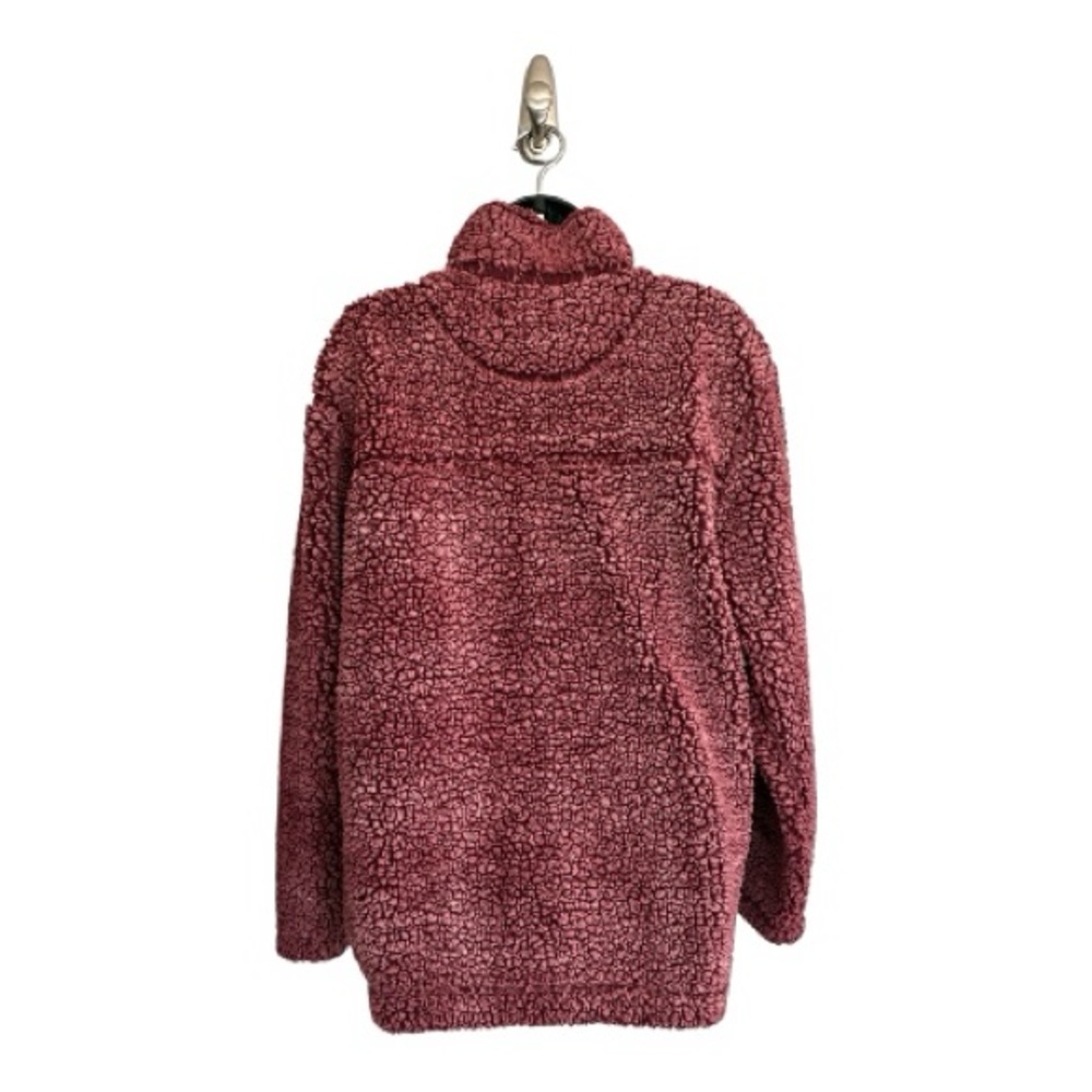 Cozy Sherpa Zip-Up Jacket in Dusty Rose Size M - Picture 4 of 7